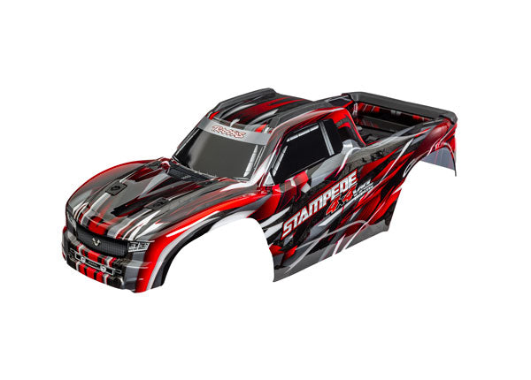 Traxxas 9014-RED Body Stampede 4X4 Vxl Red (8559524020461)