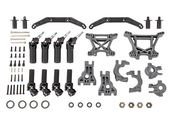 Traxxas 9080-GRAY DRIVELINE & SUSPENSION KIT GRAY (8828409184493)