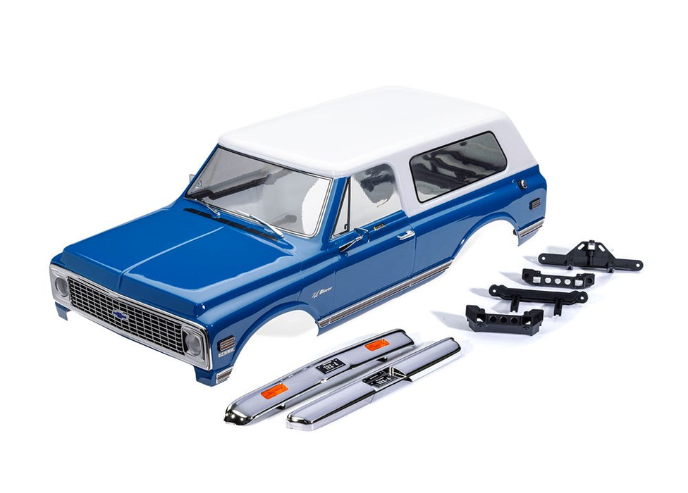 Traxxas 9130-BLWT BODY CHEVROLET 72 BLAZER BLUE/WHT (8828410331373)