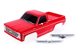 Traxxas 9212R Body Chevrolet K10 Truck (1979) complete red (8374106882285)