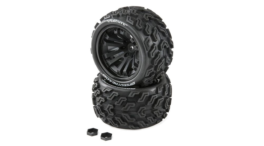 Duratrax DTXC2901 SPEEDTREADS Vulture 1/10 ST/MT Tires MNTD (2) by Duratrax (8324333142253)