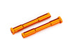 Traxxas 9525-ORNG Bellcrank Posts Steer Alum Orange (8559524708589)