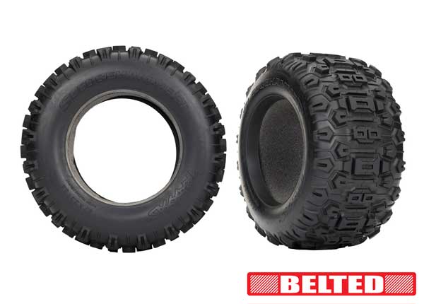 Traxxas 9571 TIRES SLDGEHMR BELTED FOAM INSRT (8404531314925)