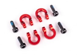 Traxxas 9734R BUMPER D-RINGS ALUM RED (8404531577069)