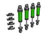 Traxxas 9764-GRN Shocks GTM 6061-T6 aluminum (green-anodized) (4) (8120434032877)