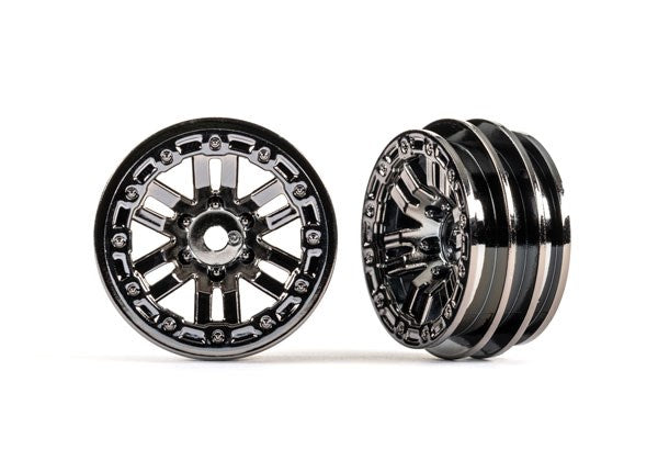 Traxxas 9768-BLKCR Wheels 1.0' (black chrome) (2) (8120434295021)