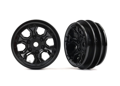 Traxxas 9770 Wheels 1.0' (black) (2) (8120434524397)