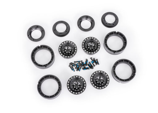 Traxxas 9881-BLK Wheels 1.0 Alum Black (4) (8559525396717)