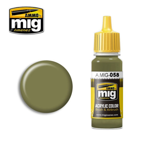 AMMO by Mig Jimenez A.MIG-0058 LIGHT GREEN KHAKI (1885151625265)