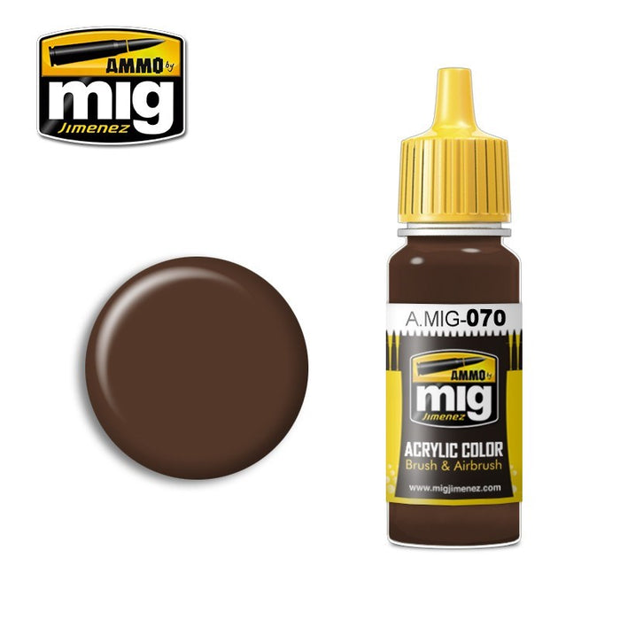 AMMO by Mig Jimenez A.MIG-0070 MEDIUM BROWN (1885152739377)