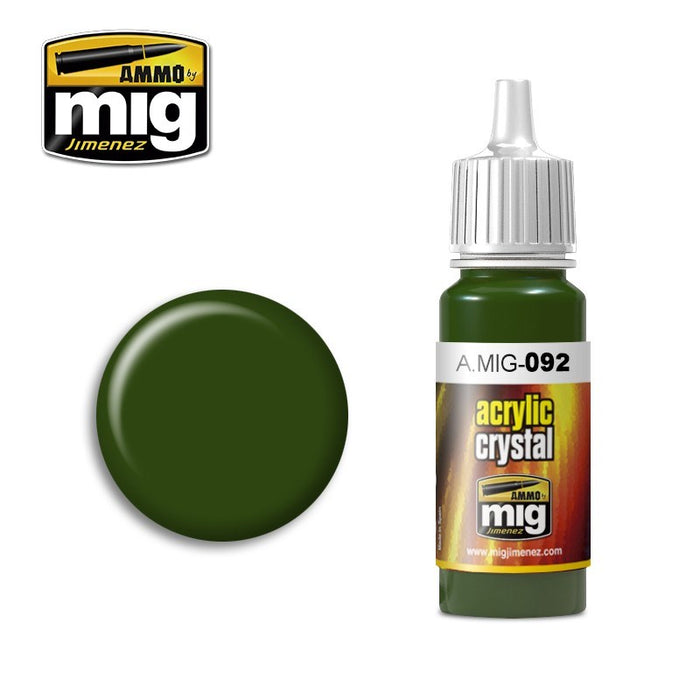 AMMO by Mig Jimenez A.MIG-0092 CRYSTAL GREEN (1909184167985)