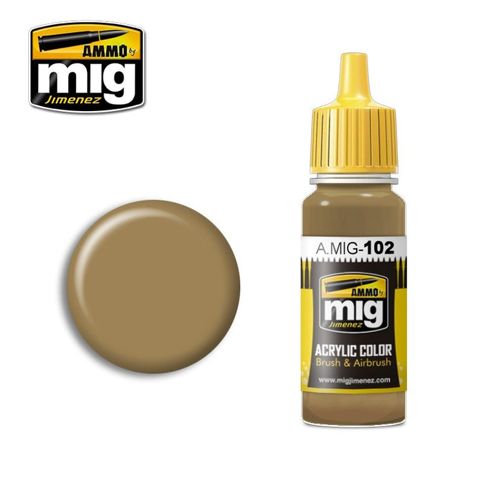 AMMO by Mig Jimenez A.MIG-0102 OCHRE BROWN (1885156180017)