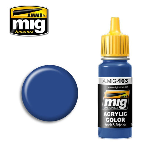 AMMO by Mig Jimenez A.MIG-0103 MEDIUM BLUE (1885156343857)