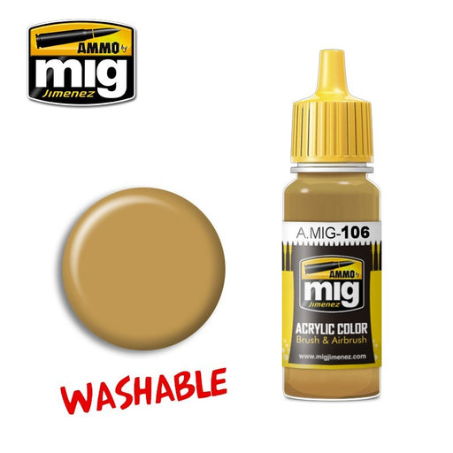 AMMO by Mig Jimenez A.MIG-0106 WASHABLE SAND (RAL 8020) (1885156737073)