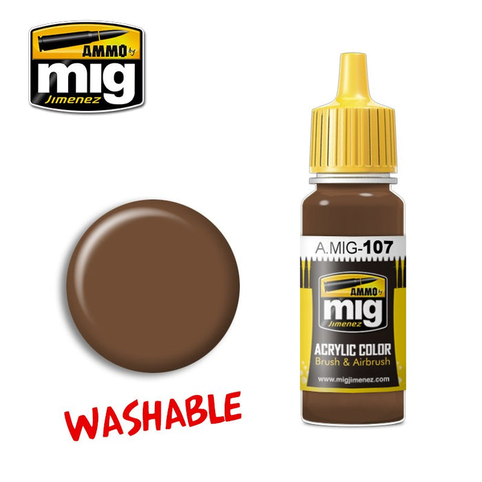 AMMO by Mig Jimenez A.MIG-0107 WASHABLE EARTH (1885156835377)