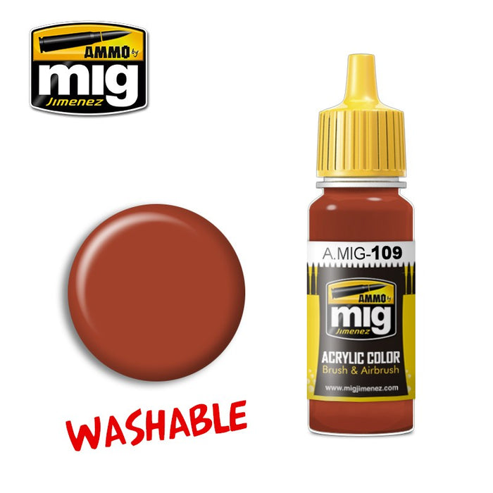 AMMO by Mig Jimenez A.MIG-0109 WASHABLE RUST (1885156999217)