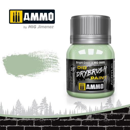 AMMO of Mig Jimenez A.MIG-0605 Drybrush Bright Green (6548861419569)