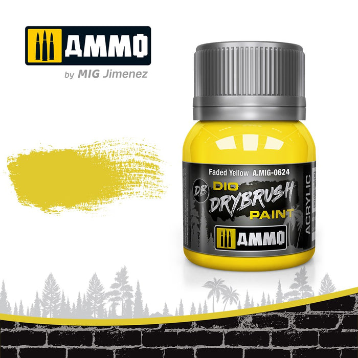 AMMO of Mig Jimenez A.MIG-0624 Drybrush Faded Yellow (6548862107697)