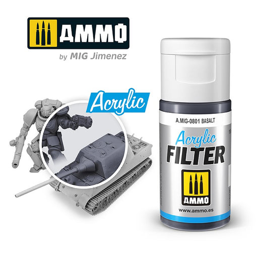 AMMO by Mig Jimenez 0801 ACRYLIC FILTER Basalt (6657327038513)