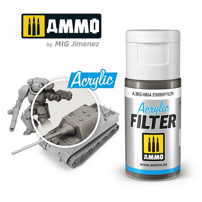 AMMO by Mig Jimenez 0804 Acrylic Filter Starship Filth (6660653973553)