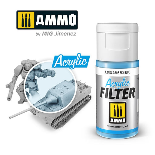 AMMO by Mig Jimenez 0806 Acrylic Filter Sky Blue (6660654039089)