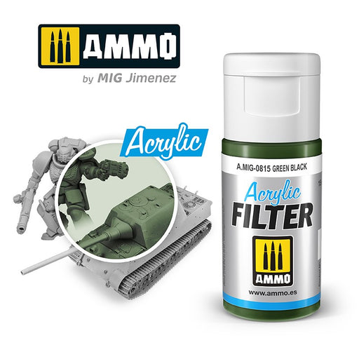 AMMO by Mig Jimenez 0815 Acrylic Filter Green Black (6660654432305)