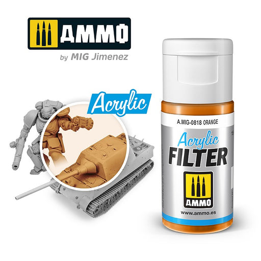 AMMO by Mig Jimenez 0818 Acrylic Filter Orange (6660654563377)