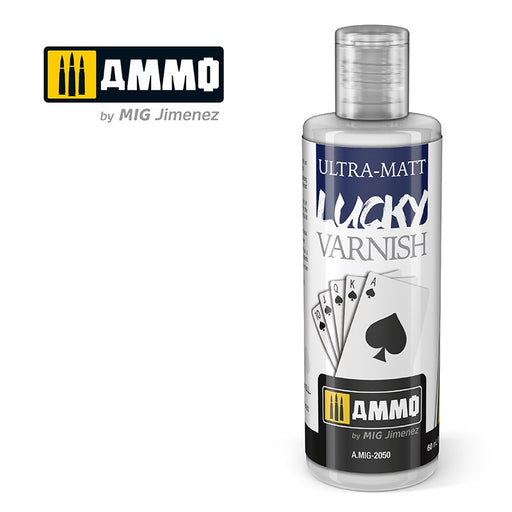 AMMO by Mig Jimenez A.MIG-2050 ULTRA-MATT LUCKY VARNISH (BIG 60 ML SIZE) (8170389078253)