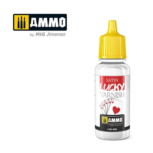 AMMO by Mig Jimenez A.MIG-2056 SATIN LUCKY VARNISH  (17 ML SIZE) (1885182787633)