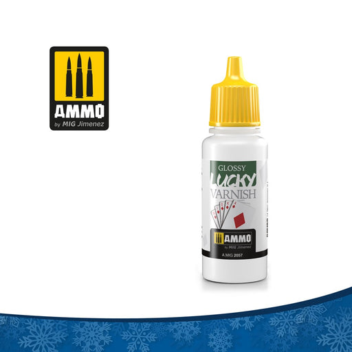 AMMO by Mig Jimenez A.MIG-2057 GLOSSY LUCKY VARNISH  (17 ML SIZE) - Hobby City NZ (1885182820401)