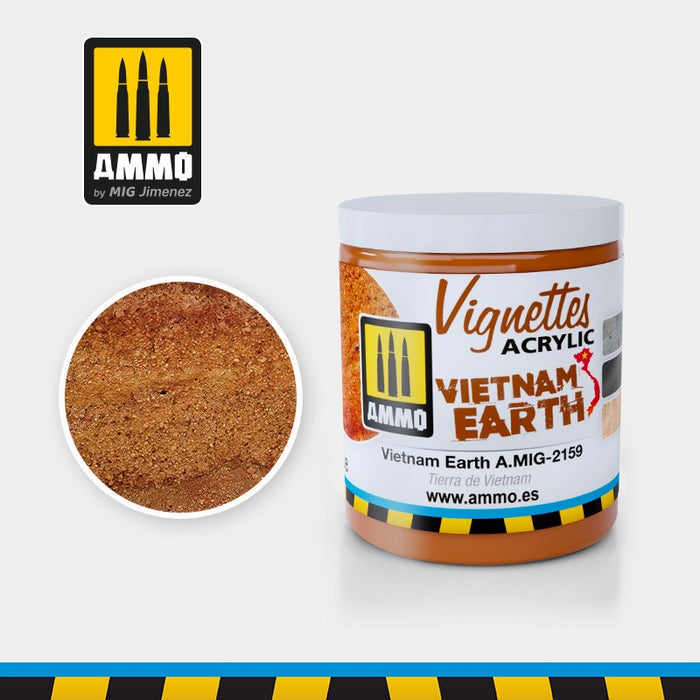 AMMO by Mig Jimenez A.MIG-2159 VIETNAM EARTH (100ML) - VIGNETTES ACRYLIC MUD