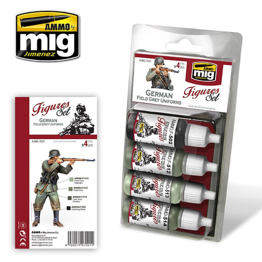 AMMO by Mig Jimenez A.MIG-7021 GERMAN FIELD GREY UNIFORMS (8170389569773)