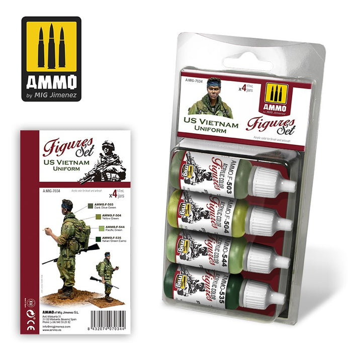 AMMO of Mig Jimenez A.MIG-7034 Figures Set: US Vietnam Uniform (8170395730157)