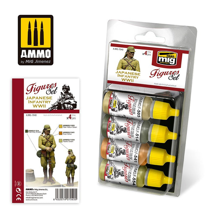 AMMO by Mig Jimenez A.MIG-7040 WWII Japanese Infantry - FIGURES SET (8170396778733)