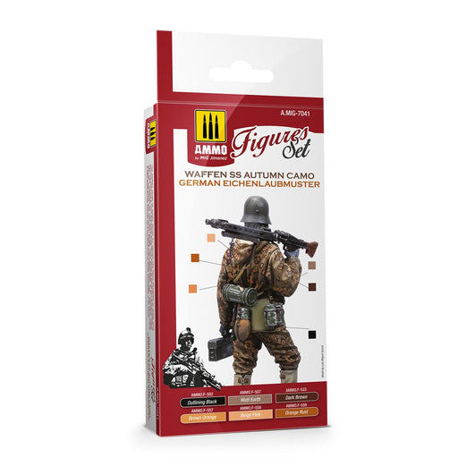 AMMO by Mig Jimenez A.MIG-7041 WAFFEN SS AUTUMN CAMO (EICHENLAUBMUSTER) - FIGURES SET (8170396811501)