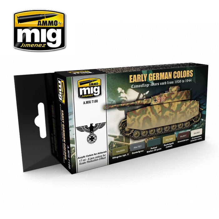 AMMO by Mig Jimenez A.MIG-7100 EARLY / MIDDLE GERMAN COLORS (8170389668077)