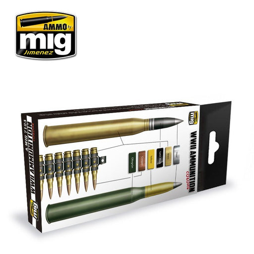 AMMO by Mig Jimenez A.MIG-7124 WW II AMMUNITION COLORS (8170389962989)