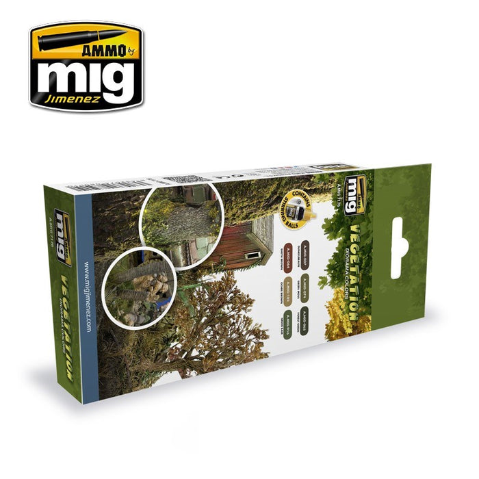 AMMO by Mig Jimenez A.MIG-7176 VEGETATION DIORAMA COLORS (1885199532081)