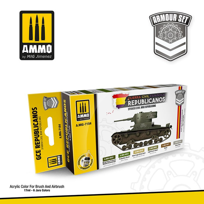 AMMO by Mig Jimenez A.MIG-7184 SPANISH CIVIL WAR REPUBLICANS - ARMOUR SET (7674444841197)