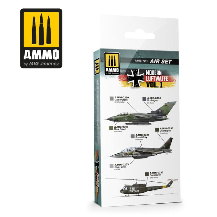 AMMO by Mig Jimenez A.MIG-7241 MODERN LUFTWAFFE VOL. 1 - AIR SET (7678080516333)