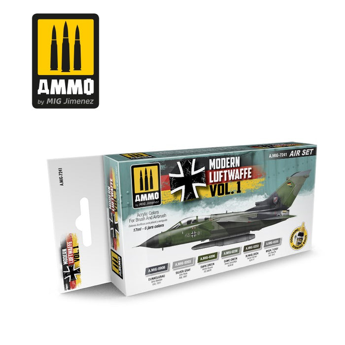 AMMO by Mig Jimenez A.MIG-7241 MODERN LUFTWAFFE VOL. 1 - AIR SET (7678080516333)