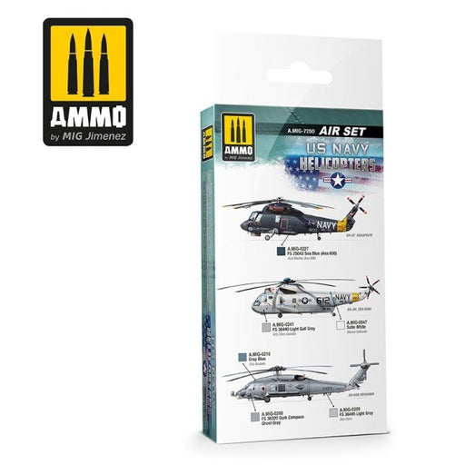 AMMO by Mig Jimenez A.MIG-7250 US NAVY HELICOPTERS - AIR SET - Hobby City NZ