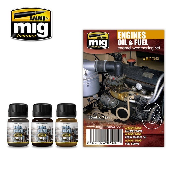 AMMO by Mig Jimenez A.MIG-7402 ENGINES SET (8170391175405)