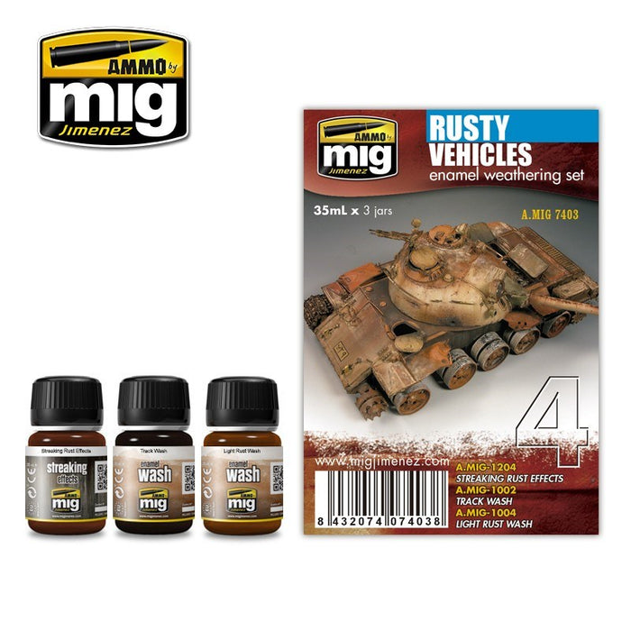 AMMO by Mig Jimenez A.MIG-7403 RUSTY VEHICLES (8170391208173)