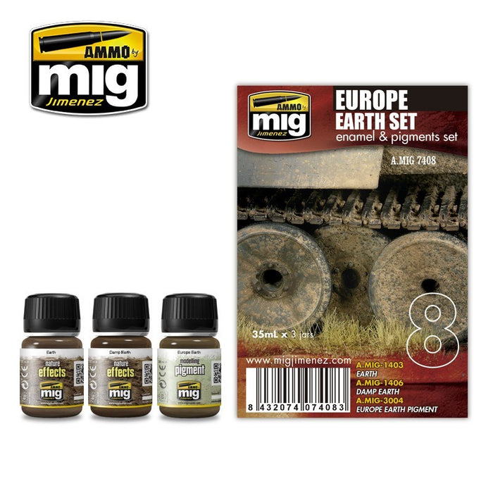 AMMO by Mig Jimenez A.MIG-7408 EUROPE EARTH SET (8170391339245)