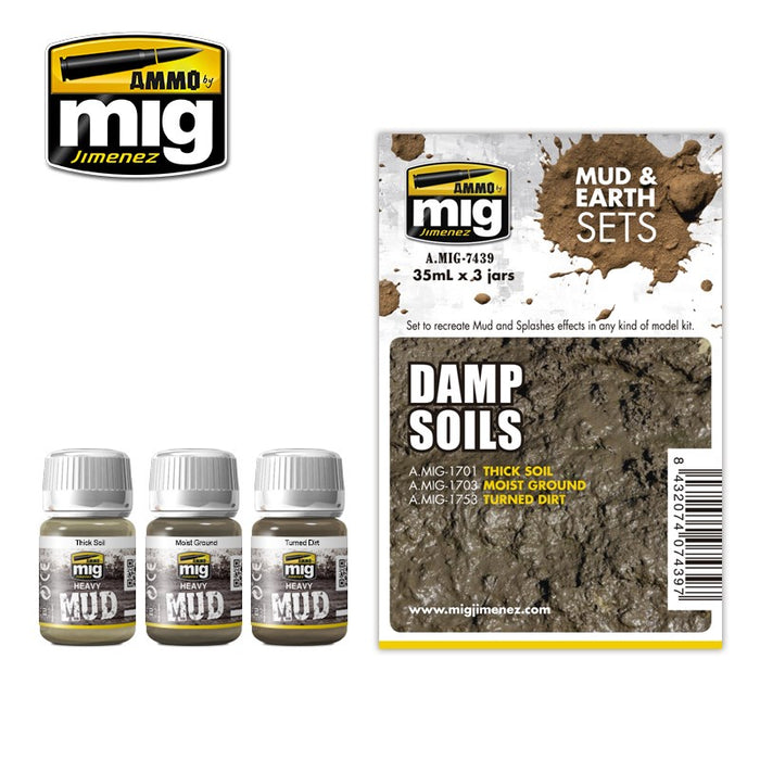 AMMO by Mig Jimenez A.MIG-7439 DAMP SOILS (8170391699693)