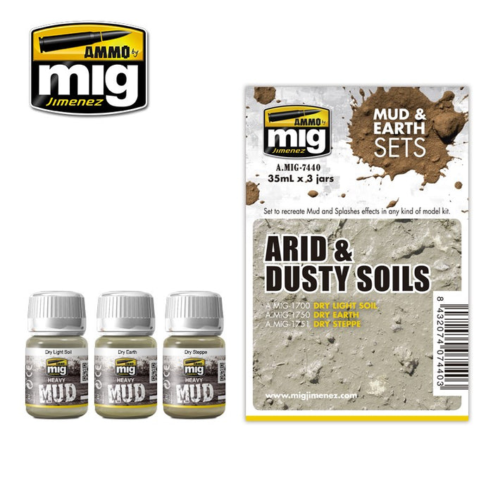 AMMO by Mig Jimenez A.MIG-7440 ARID & DUSTY SOILS (8170391732461)