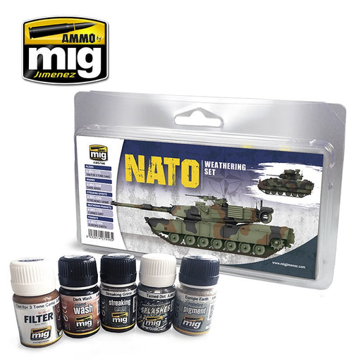 AMMO by Mig Jimenez A.MIG-7446 NATO WEATHERING SET (1885206380593)