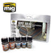 AMMO by Mig Jimenez A.MIG-7470 DEPOT AREAS - SLUDGE TRACKS WEATHERING SET (8170391929069)