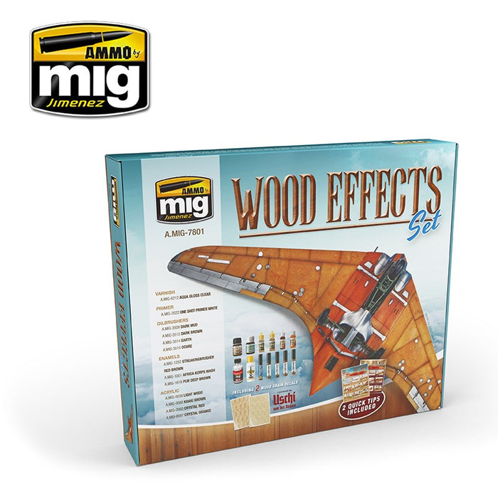 AMMO by Mig Jimenez A.MIG-7801  WOOD EFFECTS SET (4502520299569)